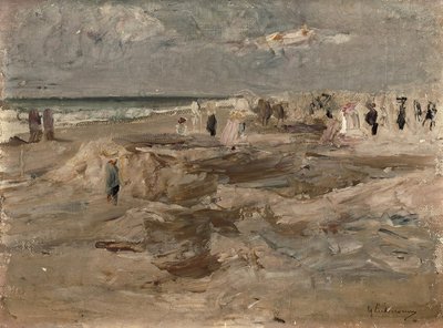 Strand in Noordwijk door Max Liebermann